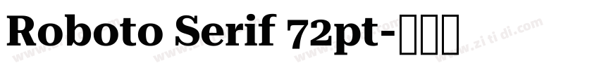 Roboto Serif 72pt字体转换